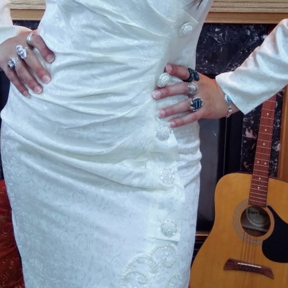 Handmade 80s bridal dress pin-up glam - Picture 5 of 5